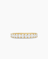 DY Eden Eternity Band Ring in 18K Yellow Gold with Oval Diamonds, 3.5mm